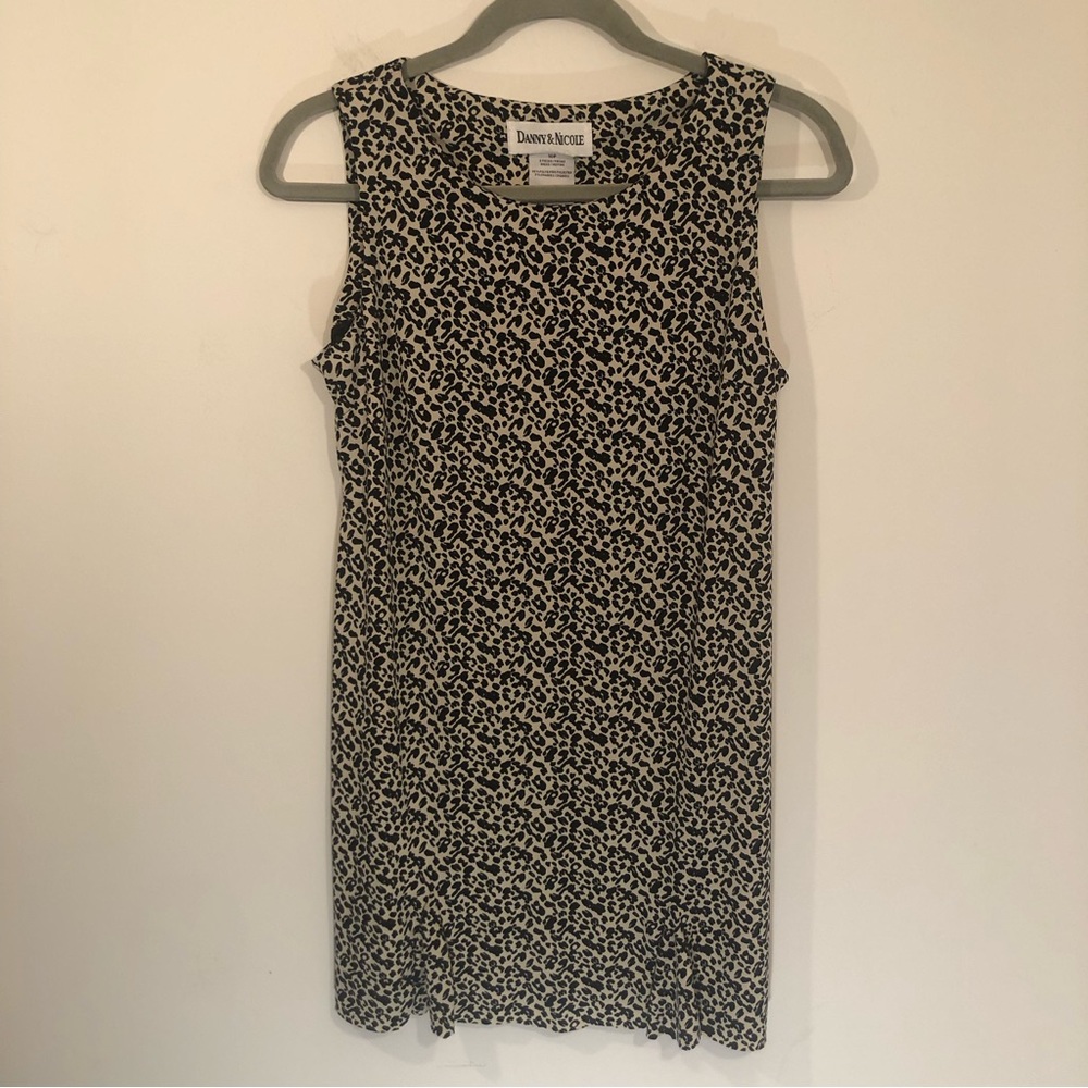 Danny & Nicole Leopard Mini Dress Women’s 10P